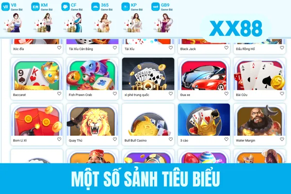 Một số sảnh tiêu biểu